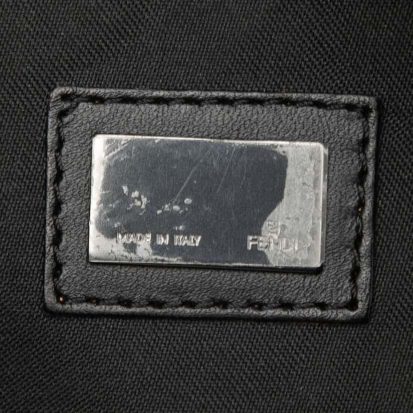 Fendi Mini Zucchino Canvas Mamma Forever Black Canvas Good condition - Box View