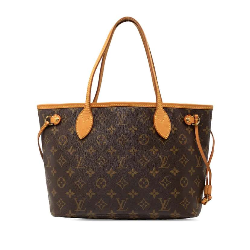 Louis Vuitton Monogram Neverfull PM Brown Good condition - Front View