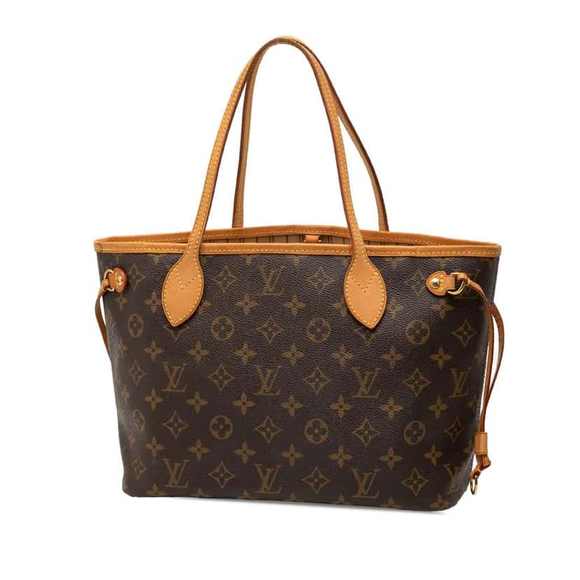 Louis Vuitton Monogram Neverfull PM Brown Good condition - Back View
