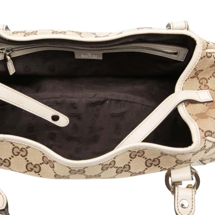 Gucci GG Canvas Twins Shoulder Bag Brown Canvas Good condition - Model View