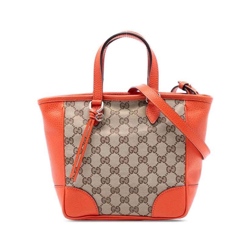 Gucci Small GG Canvas Bree Satchel Brown Canvas Very good condition - Front View