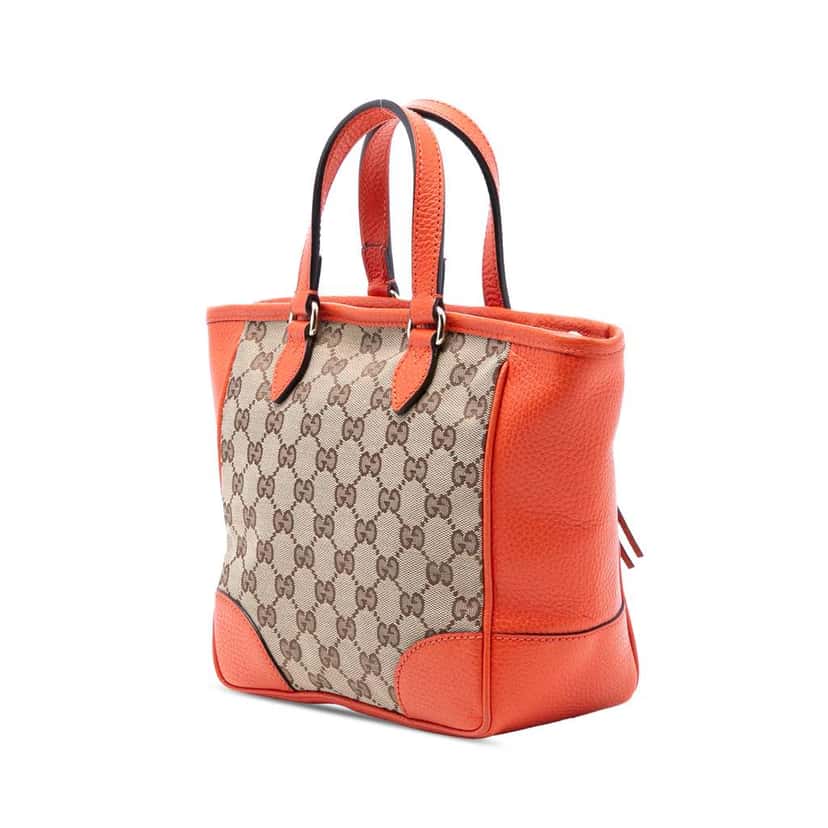 Gucci Small GG Canvas Bree Satchel Brown Canvas Very good condition - Back View