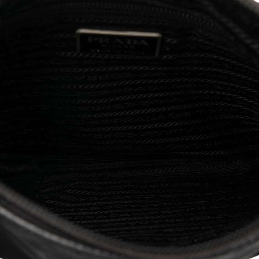 Prada Tessuto Zip Top Crossbody Black Good condition - Model View