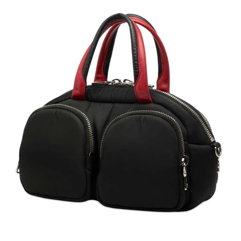 Prada Tessuto Pocket Top Handle Cargo Bag Black Very good condition - Back View
