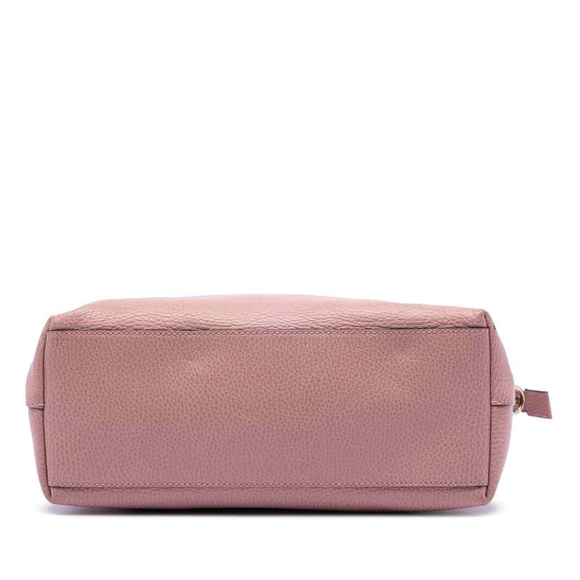 Gucci Dollar Calfskin GG Charm Satchel Pink Leather Very good condition - Inside View