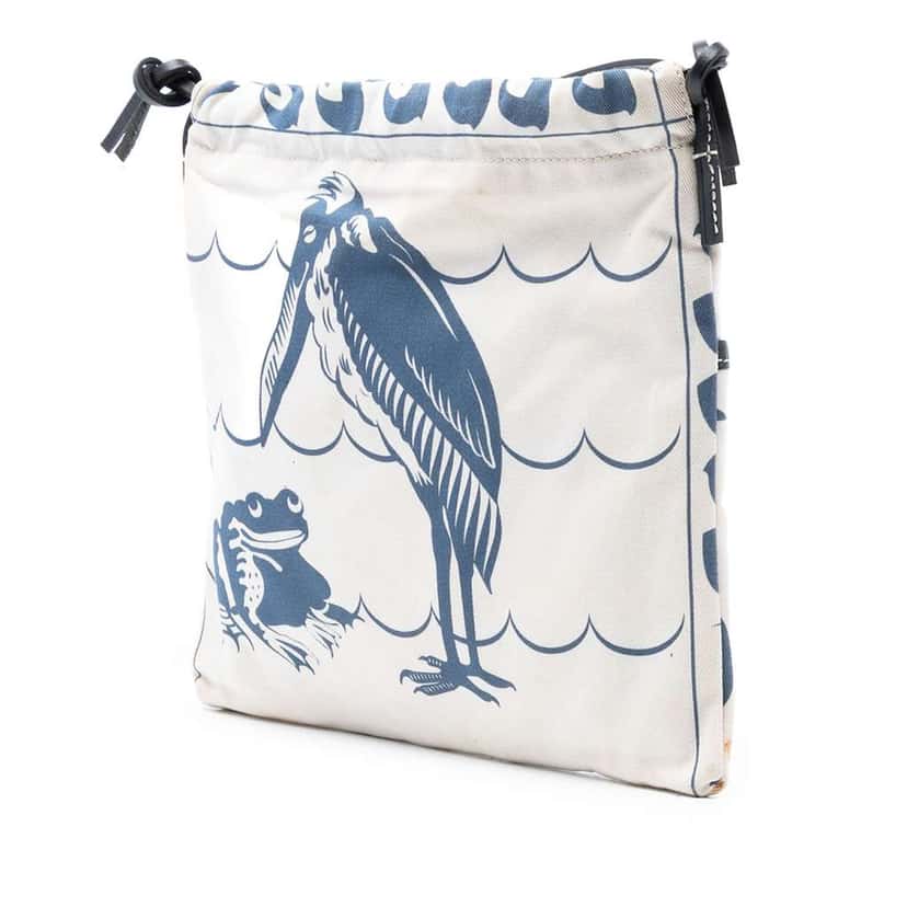 Loewe Canvas Anagram Drawstring Crossbody White Canvas Very good condition - Back View