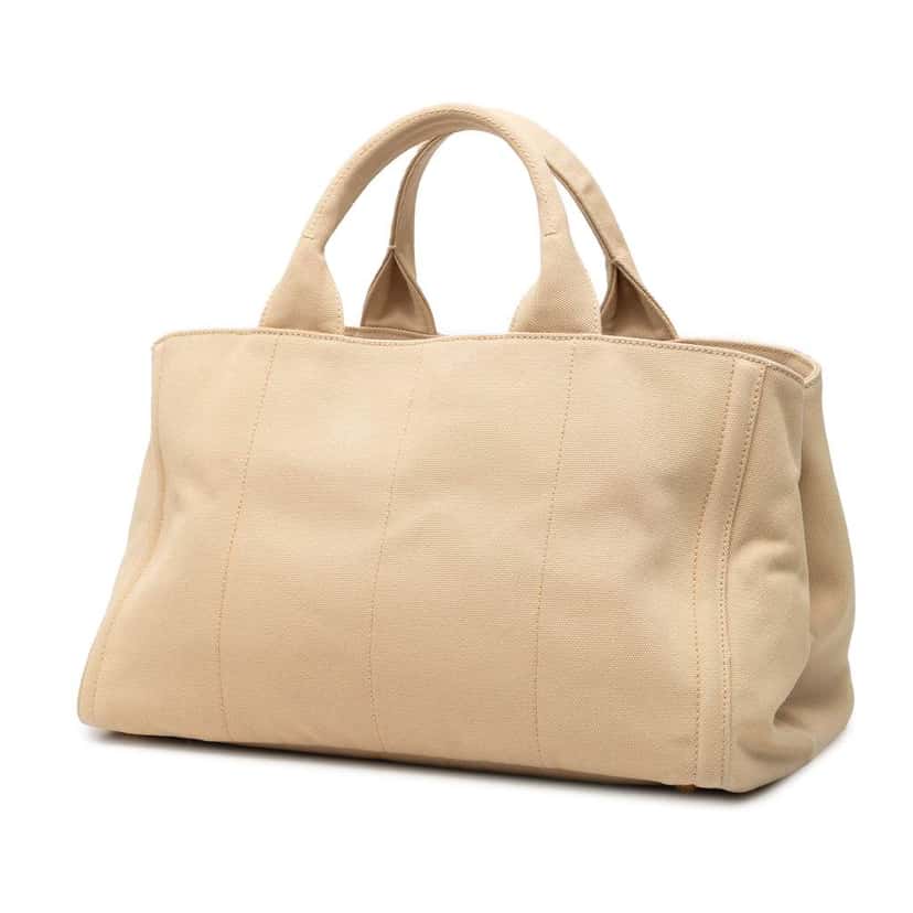 Prada Canvas Canapa Bijoux Satchel Brown Canvas Very good condition - Back View