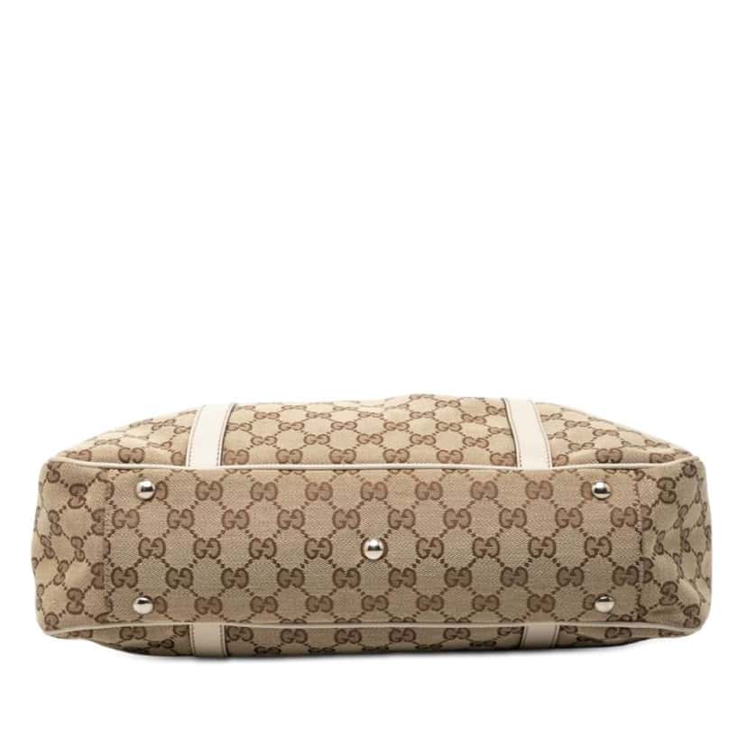 Gucci GG Canvas Twins Tote Brown Canvas Good condition - Inside View