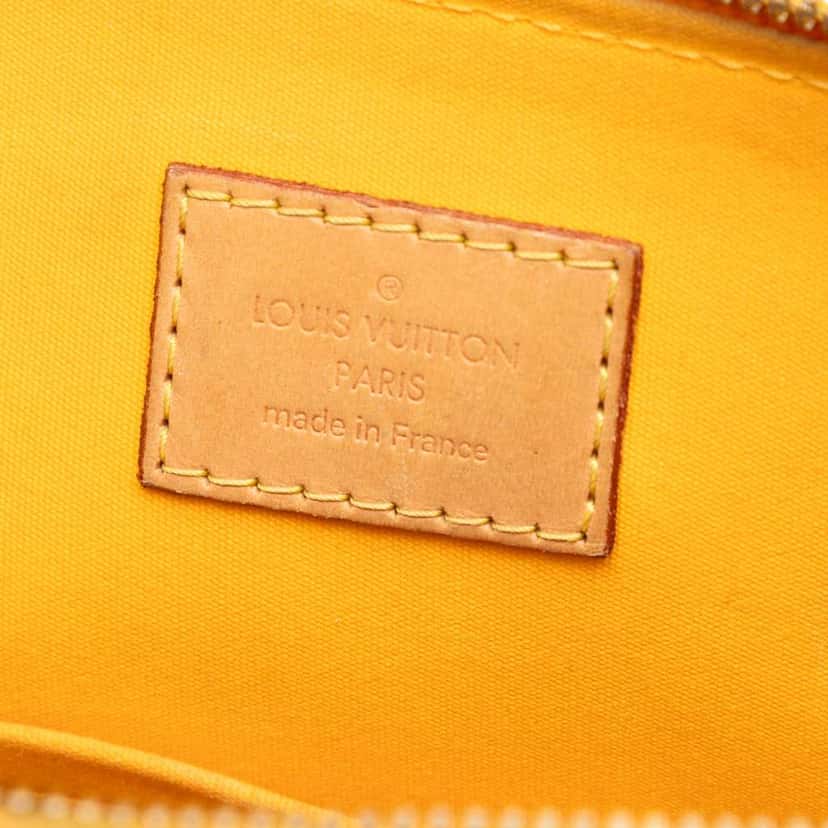 Louis Vuitton Monogram Vernis Alma PM Yellow Leather Good condition - Box View