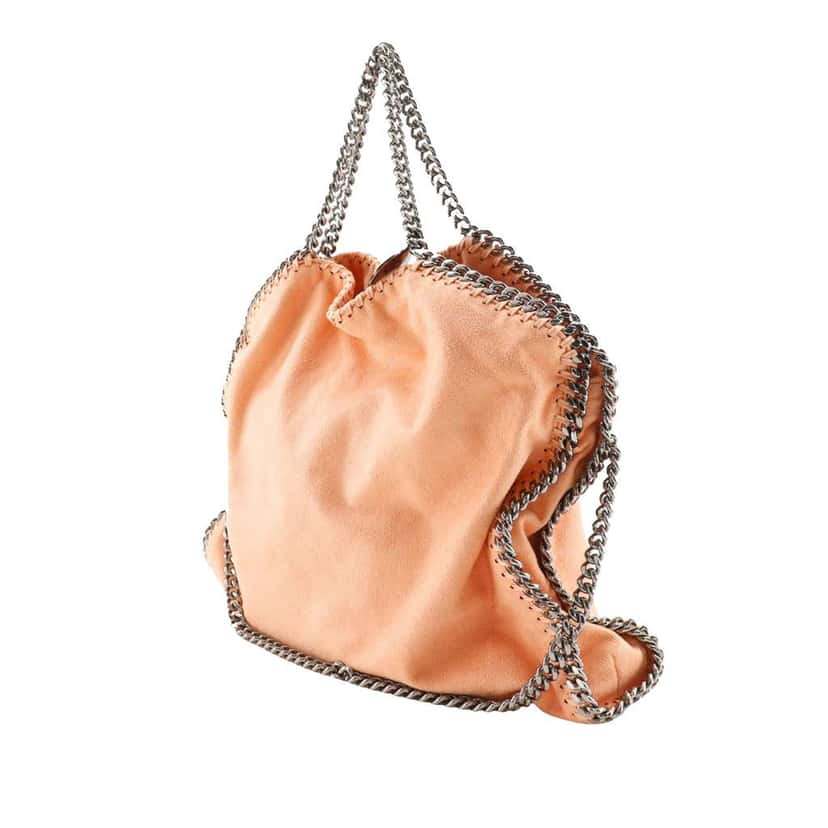 Stella Mccartney Falabella Shaggy Deer Tote Pink Polyester Good condition - Back View