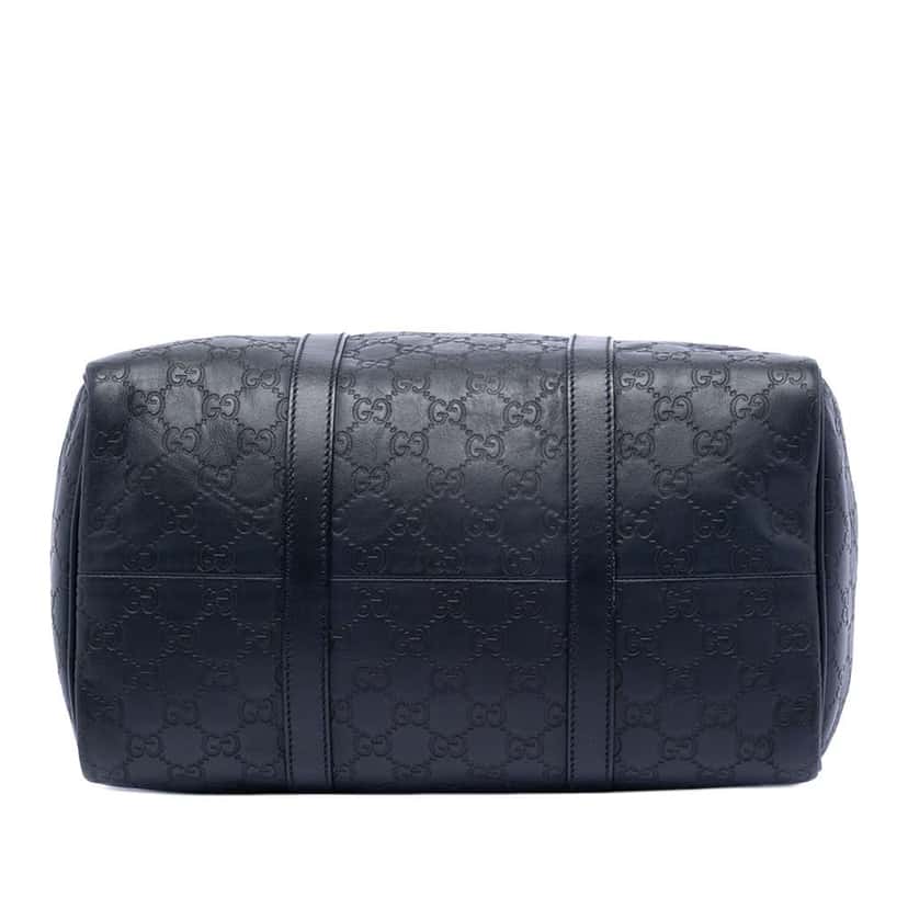 Gucci Medium Guccissima Joy Boston Bag Blue Leather Good condition - Inside View