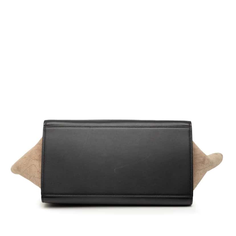 Celine Small Tricolor Leather Trapeze Satchel Black Leather Very good condition - Inside View