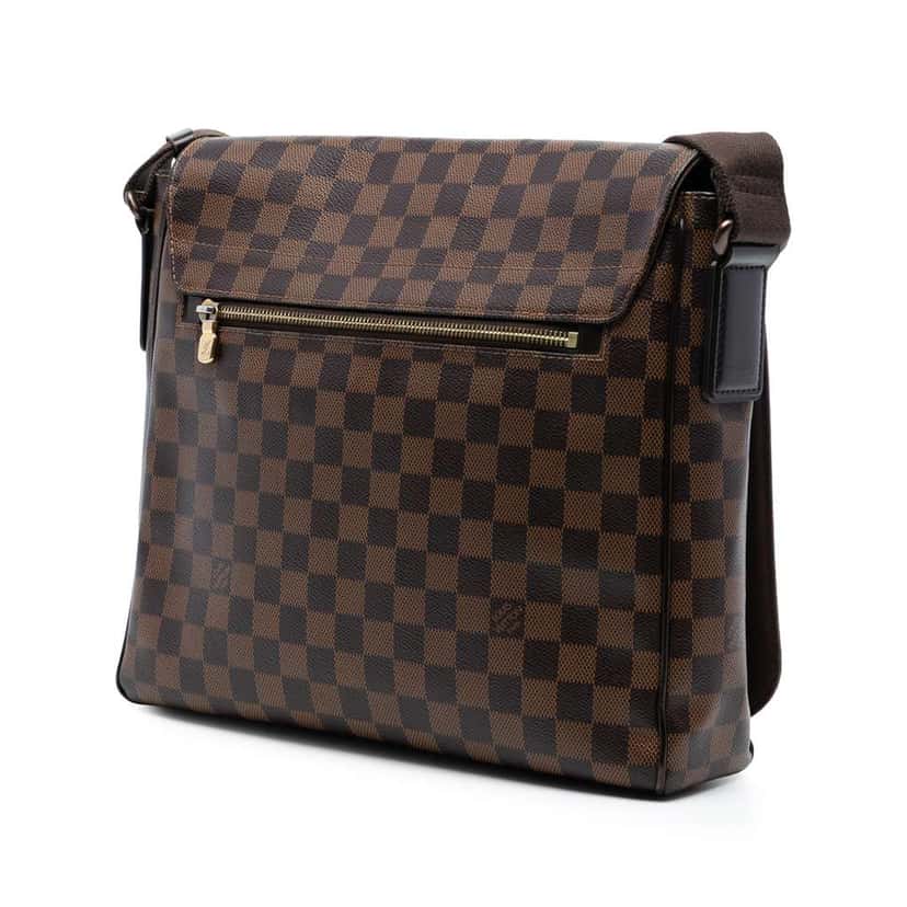 Louis Vuitton Damier Ebene District MM Brown Very good condition - Back View