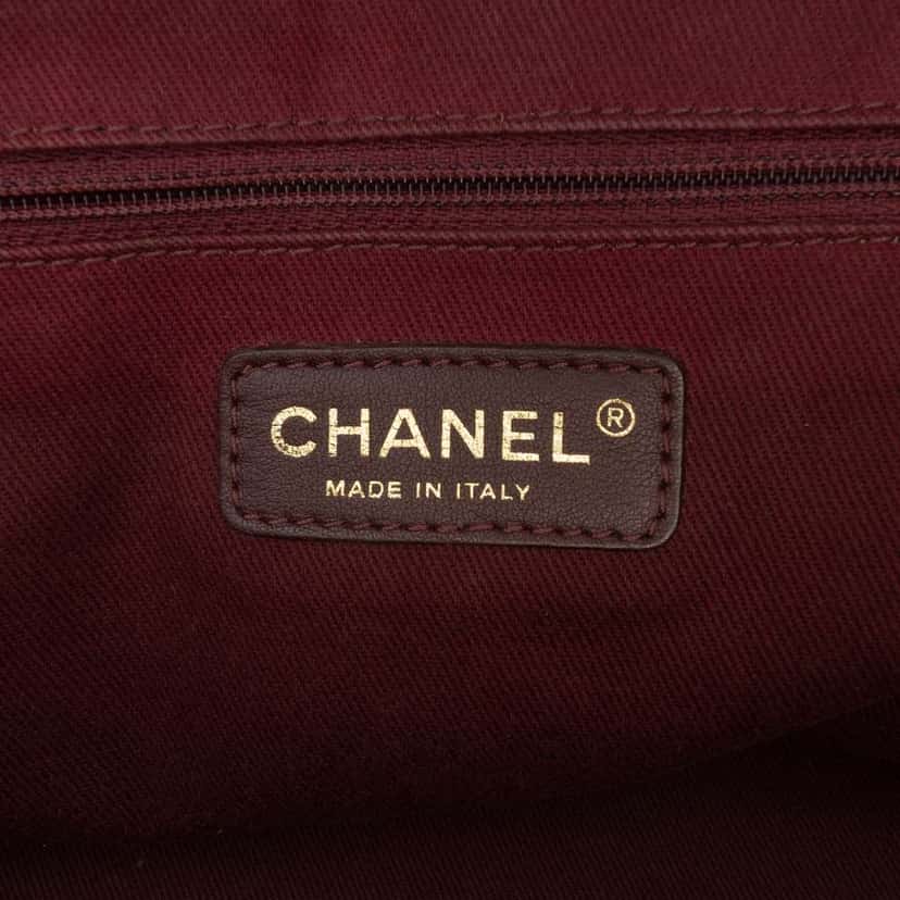 Chanel Large Quilted Metallic Calfskin Istanbul Accordion Flap Brown Leather Very good condition - Box View