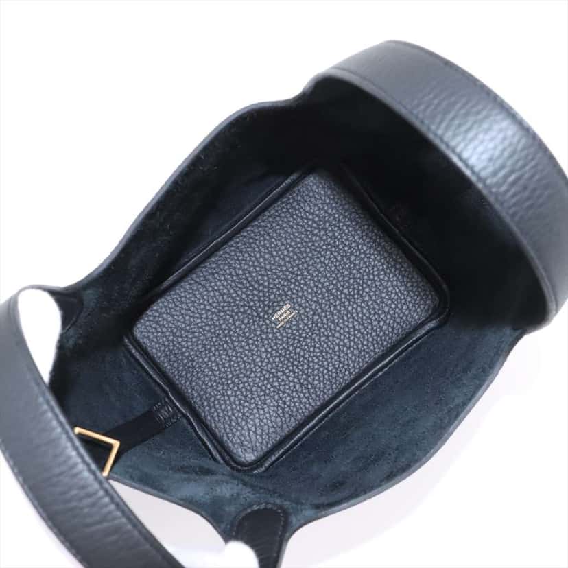Hermès Clemence Picotin Lock 18 Black Leather Good condition - Inside View