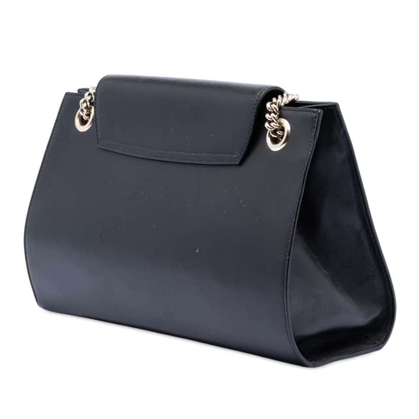 Gucci Large Leather Emily Shoulder Bag Black Leather Very good condition - Back View