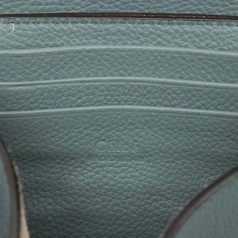 Chloé Mini Calfskin Faye Crossbody Blue Leather Good condition - Box View