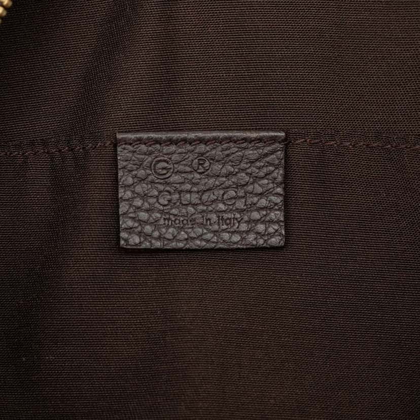 Gucci GG Crystal Duchessa Satchel Brown Canvas Good condition - Box View