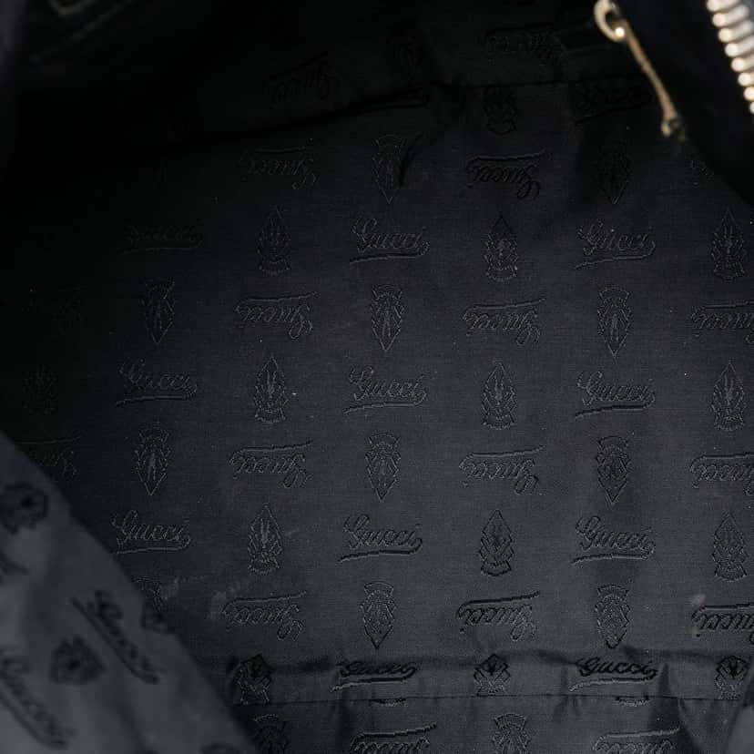Gucci Large Patent Hysteria Satchel Black Leather Very good condition - Model View
