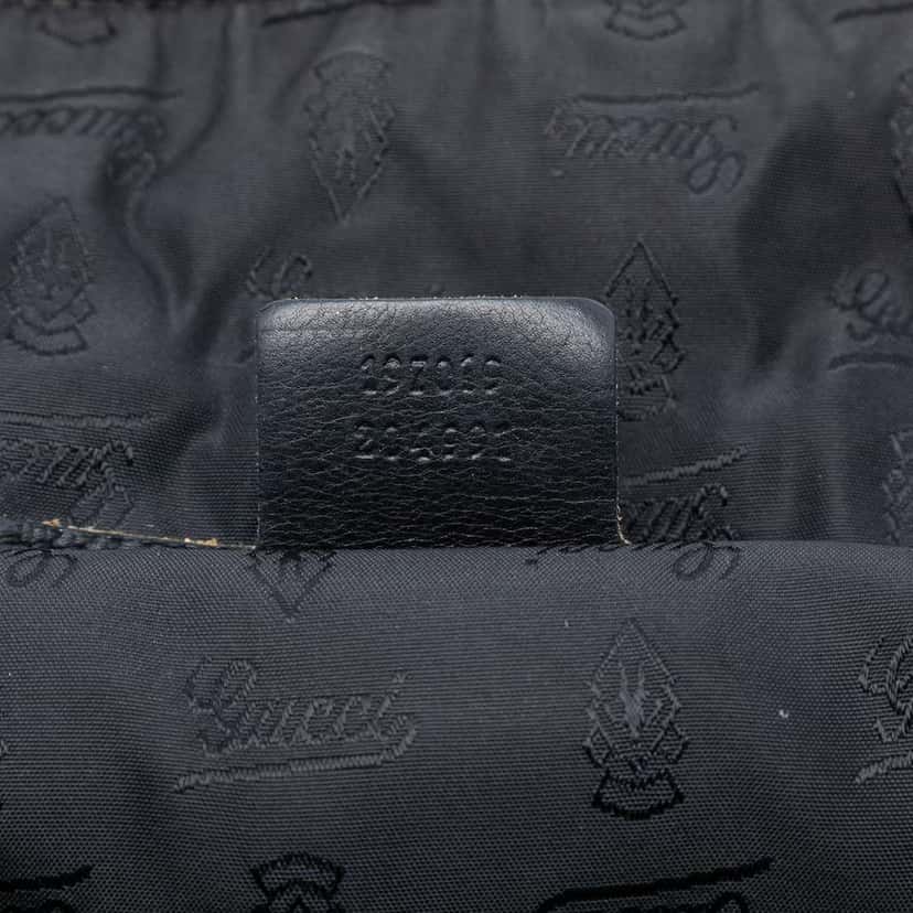 Gucci Large Patent Hysteria Satchel Black Leather Very good condition - Box View
