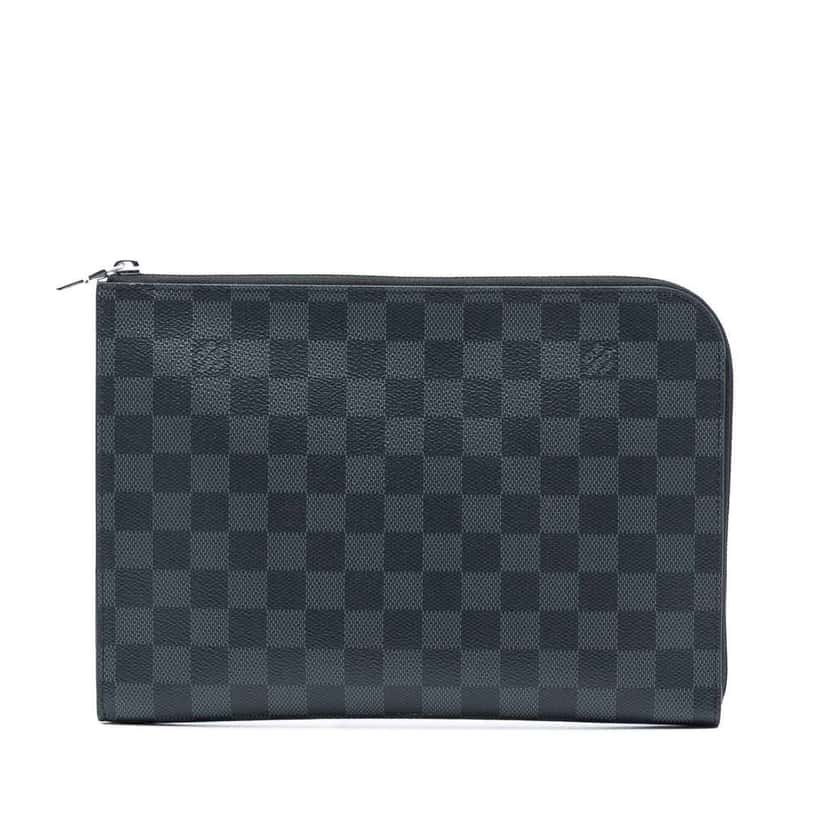 Louis Vuitton Damier Graphite Pochette Jour MM Black Good condition - Front View