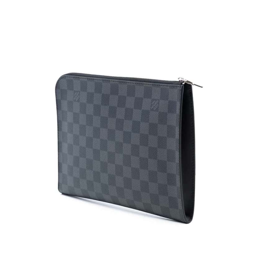 Louis Vuitton Damier Graphite Pochette Jour MM Black Good condition - Back View