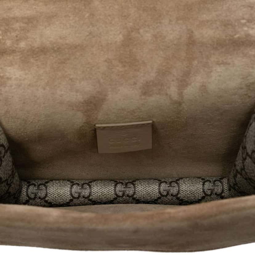 Gucci Small GG Supreme Dionysus Crossbody Brown Canvas Good condition - Model View