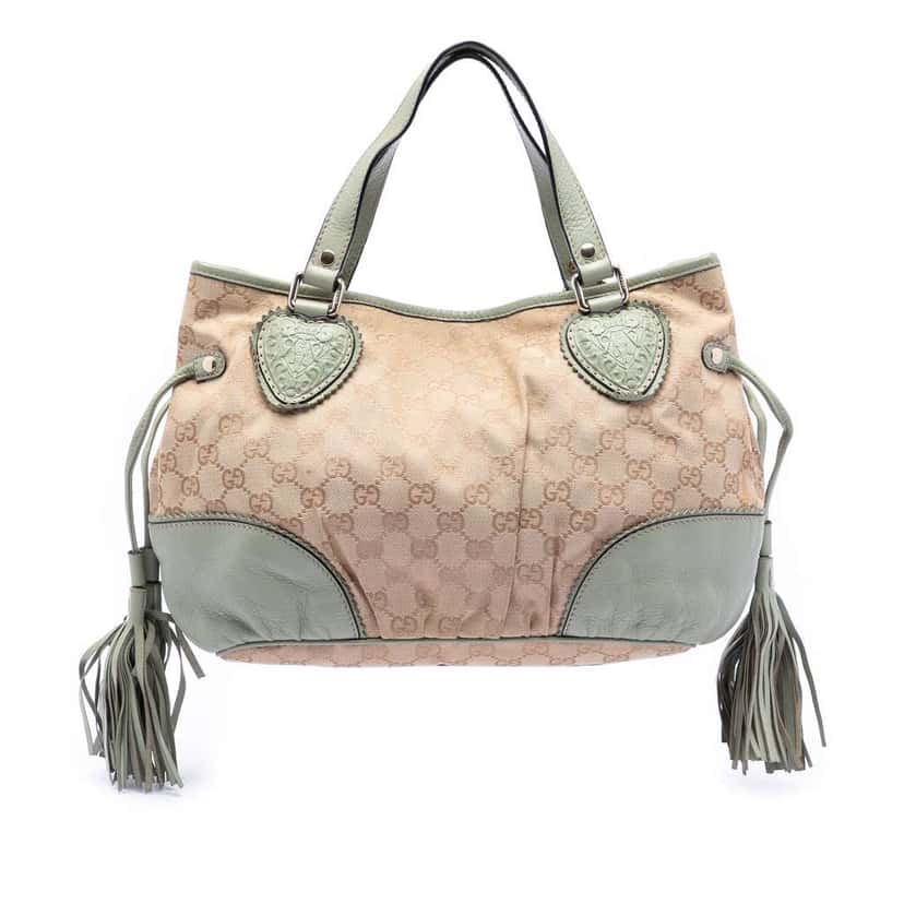 Gucci Small GG Canvas Tribeca Tote Brown Canvas Very good condition - Front View