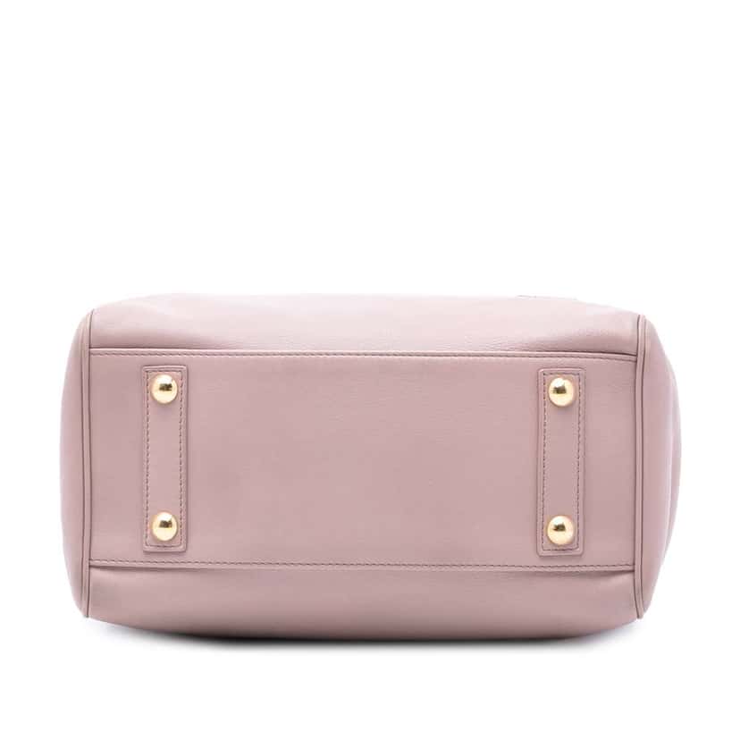 Louis Vuitton Limited Edition Cuir Cinema Intrigue Top Handle Bag Pink Leather Very good condition - Inside View