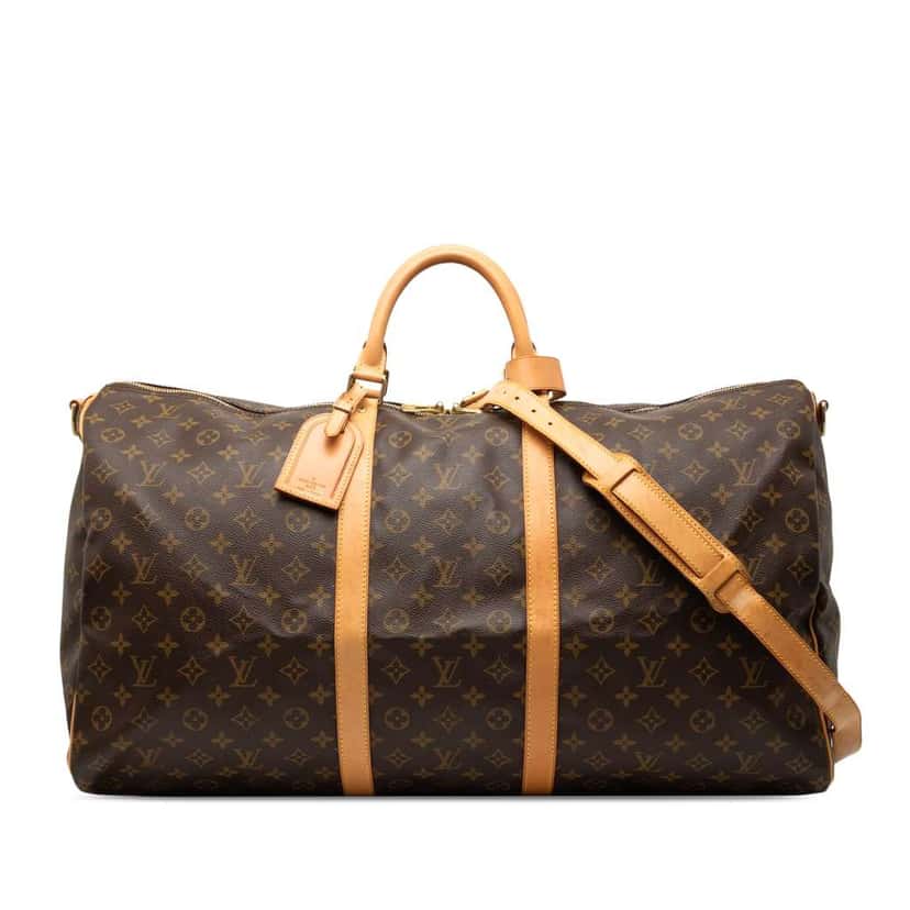 Louis Vuitton Monogram Keepall Bandouliere 60 Brown Good condition - Front View