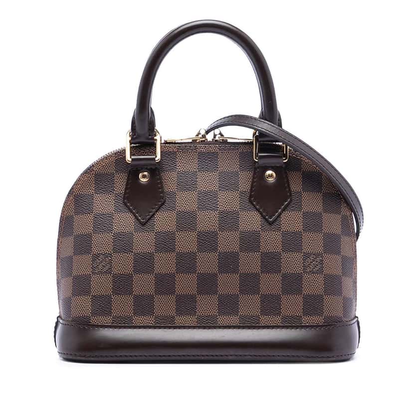 Louis Vuitton Damier Ebene Alma BB Brown Good condition - Front View