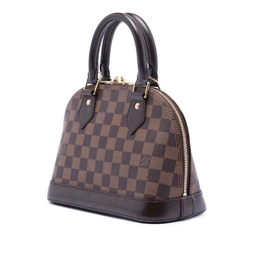 Louis Vuitton Damier Ebene Alma BB Brown Good condition - Back View