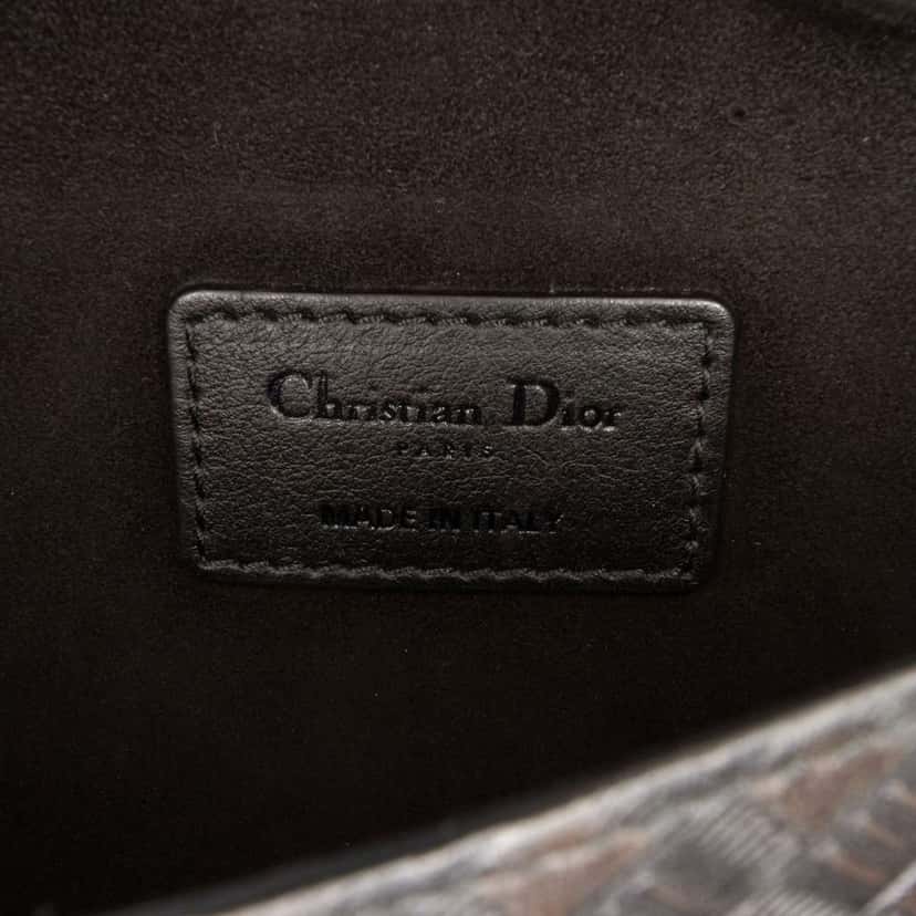 Dior Medium Embossed Calfskin Studded JAdior Chain Flap Black Leather Good condition - Box View