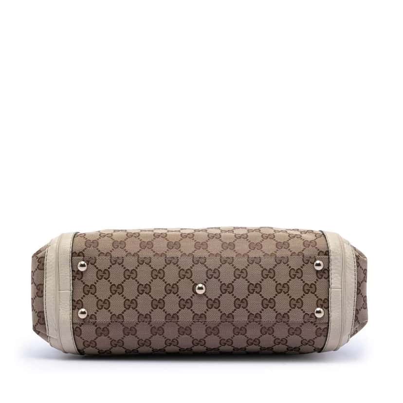 Gucci GG Canvas Bella Satchel Brown Canvas Good condition - Inside View