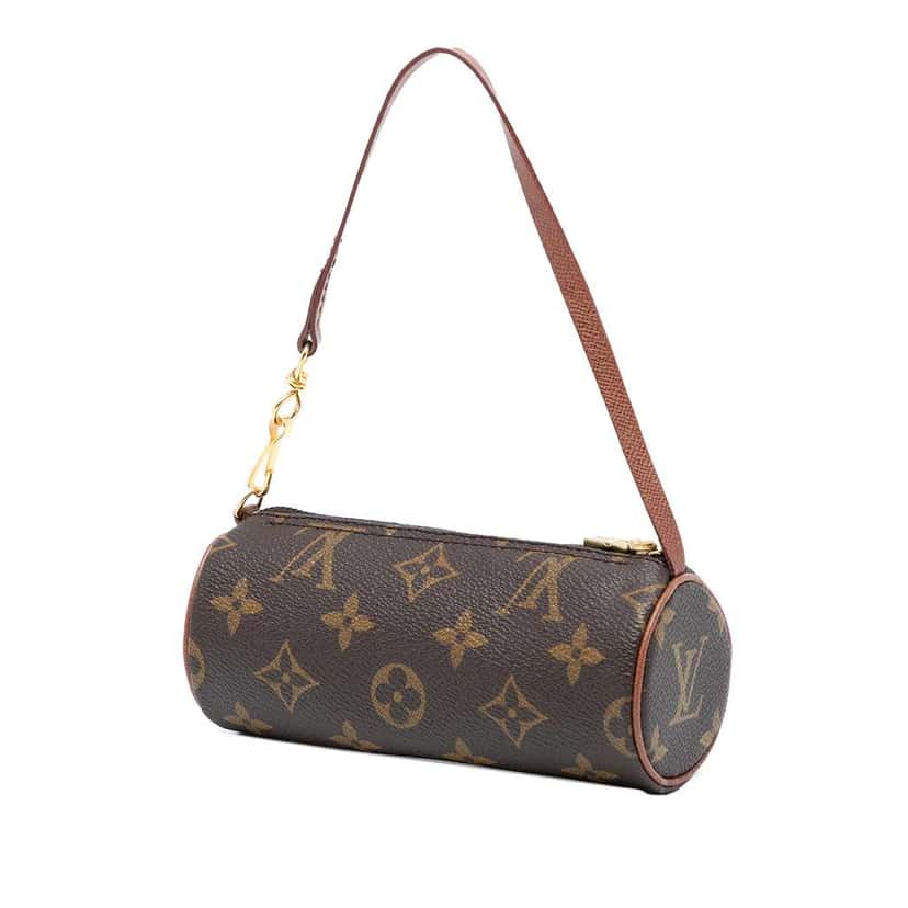 Louis Vuitton Monogram Papillon Pochette Brown Good condition - Back View