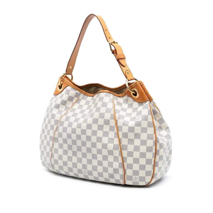 Louis Vuitton Damier Azur Galliera PM White Good condition - Back View