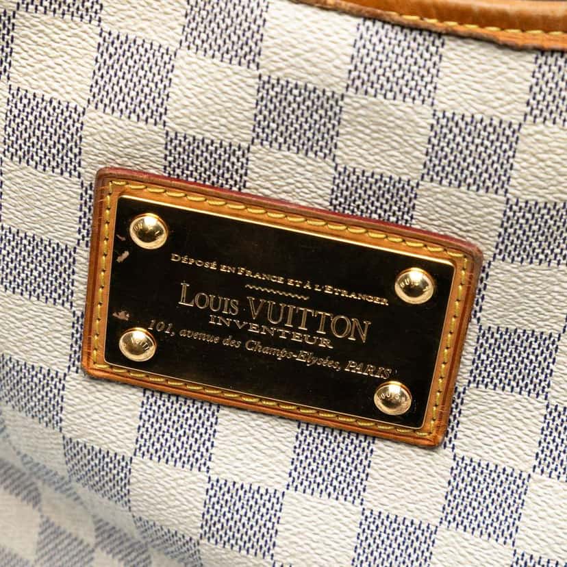Louis Vuitton Damier Azur Galliera PM White Good condition - Box View