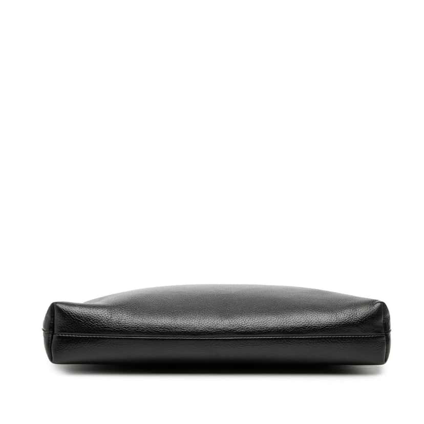 Balenciaga Leather Logo Cash Pouch Black Leather Good condition - Inside View