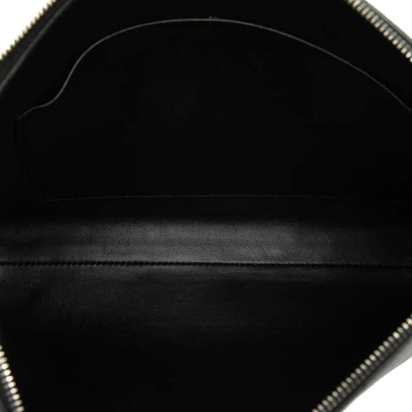Balenciaga Leather Logo Cash Pouch Black Leather Good condition - Model View