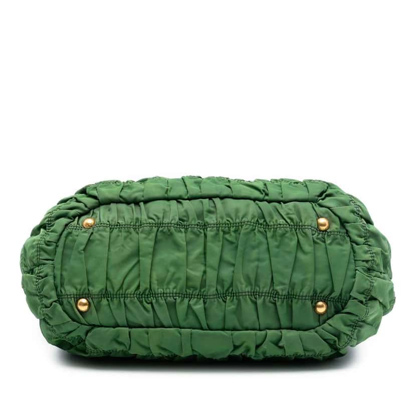 Prada Tessuto Gaufre Tote Green Good condition - Inside View