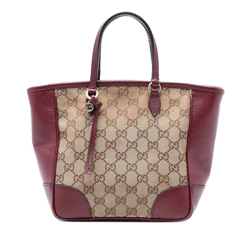 Gucci Small GG Canvas Bree Satchel Brown Canvas Good condition - Front View