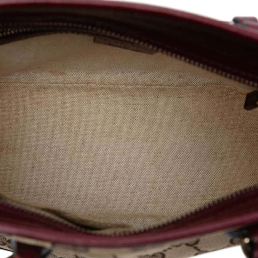 Gucci Small GG Canvas Bree Satchel Brown Canvas Good condition - Model View