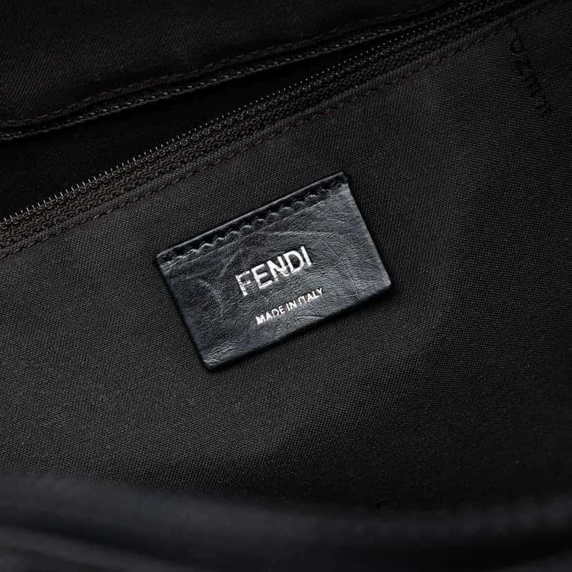Fendi Zucca Coated Canvas Business Bag Black Canvas Good condition - Box View