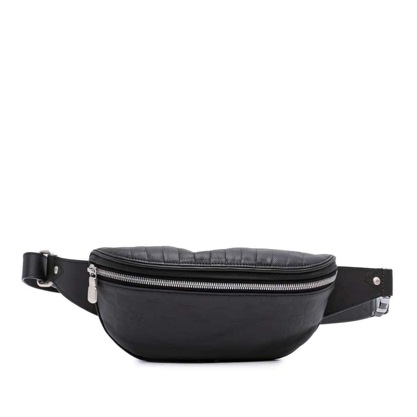 Louis Vuitton Damier Infini Campus Bumbag Black Leather Good condition - Front View