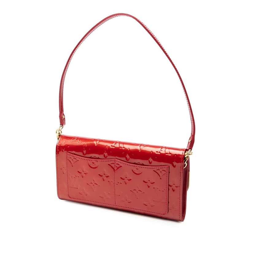 Louis Vuitton Monogram Vernis Rossmore MM Red Leather Good condition - Back View