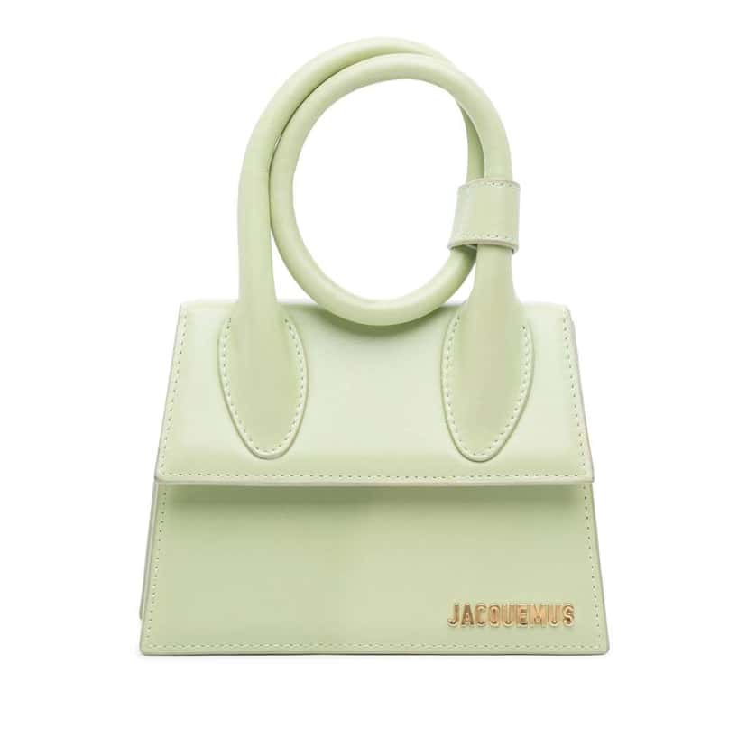 Jacquemus Leather Le Chiquito Noeud Green Leather Good condition - Front View