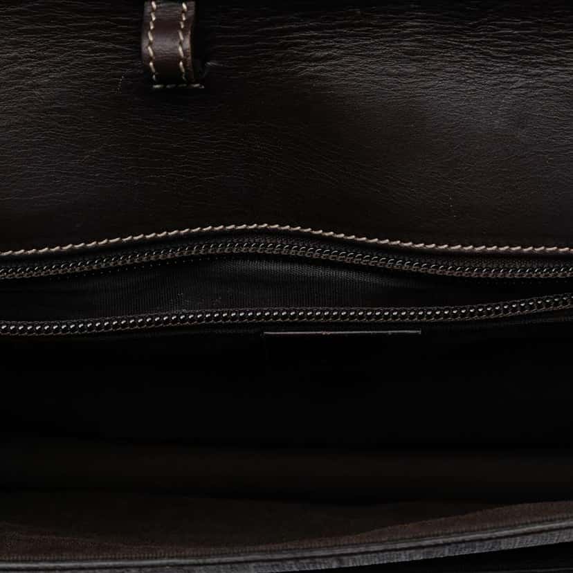 Gucci GG Supreme Business Bag Brown Canvas Good condition - Model View