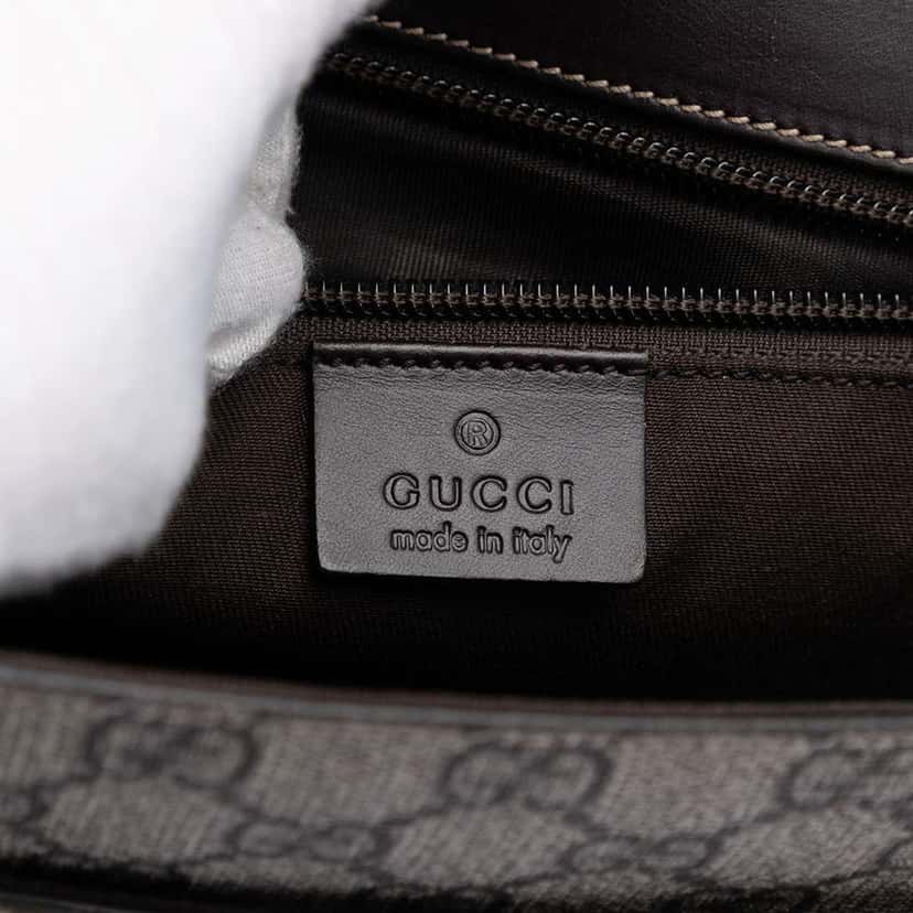 Gucci GG Supreme Business Bag Brown Canvas Good condition - Box View