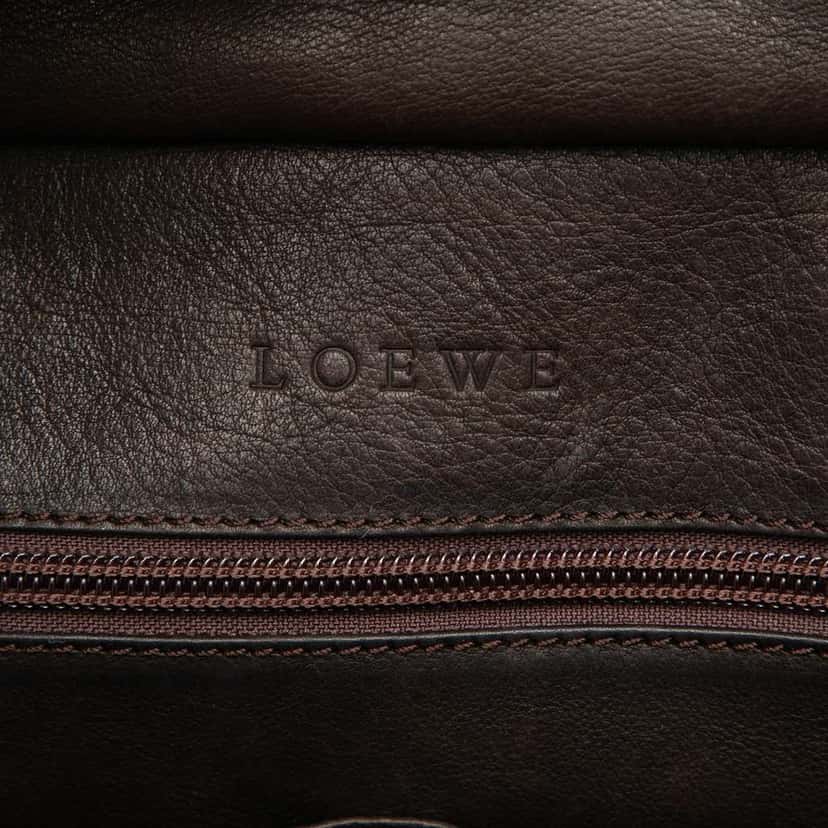 Loewe Suede Amazona 36 Brown Leather Good condition - Box View