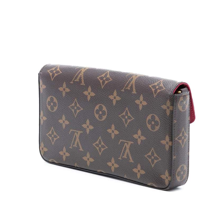 Louis Vuitton Monogram Pochette Felicie Brown Good condition - Back View